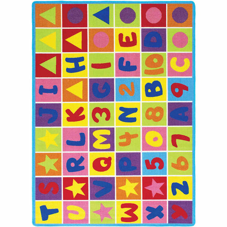 Abbey Alphabet/Multi Area Rug from Furniture of America - Luna Furniture