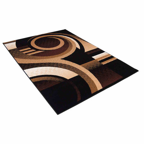 Blitar Brown/Black Area Rug from Furniture of America - Luna Furniture