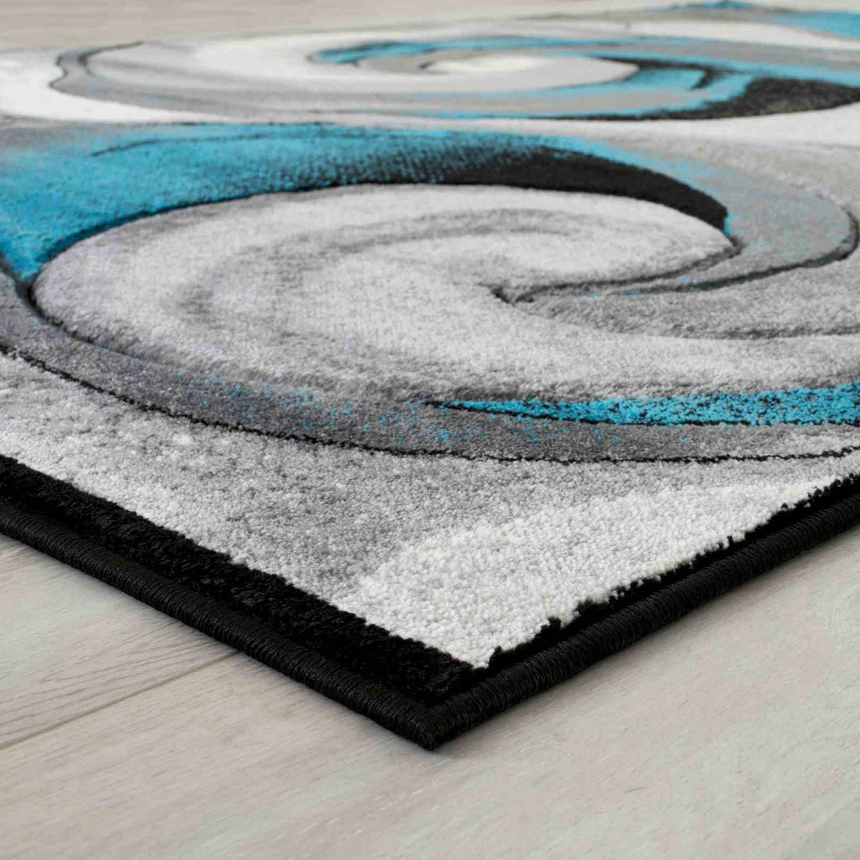 Niksar Turquoise Area Rug from Furniture of America - Luna Furniture