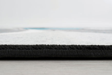 Niksar Turquoise Area Rug from Furniture of America - Luna Furniture