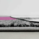 Niksar Gray/Purple Area Rug from Furniture of America - Luna Furniture