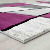 Niksar Gray/Purple Area Rug from Furniture of America - Luna Furniture