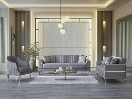 Royal nevada Gray Loveseat from Bellona - Luna Furniture