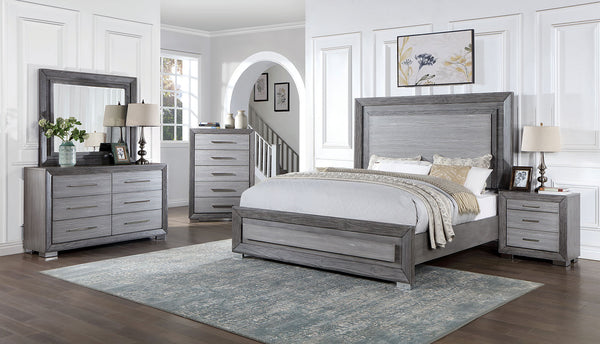 Raiden Gray King Bed
