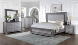 Raiden Gray King Bed from Furniture of America - Luna Furniture