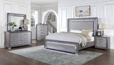 Raiden Gray King Bed from Furniture of America - Luna Furniture