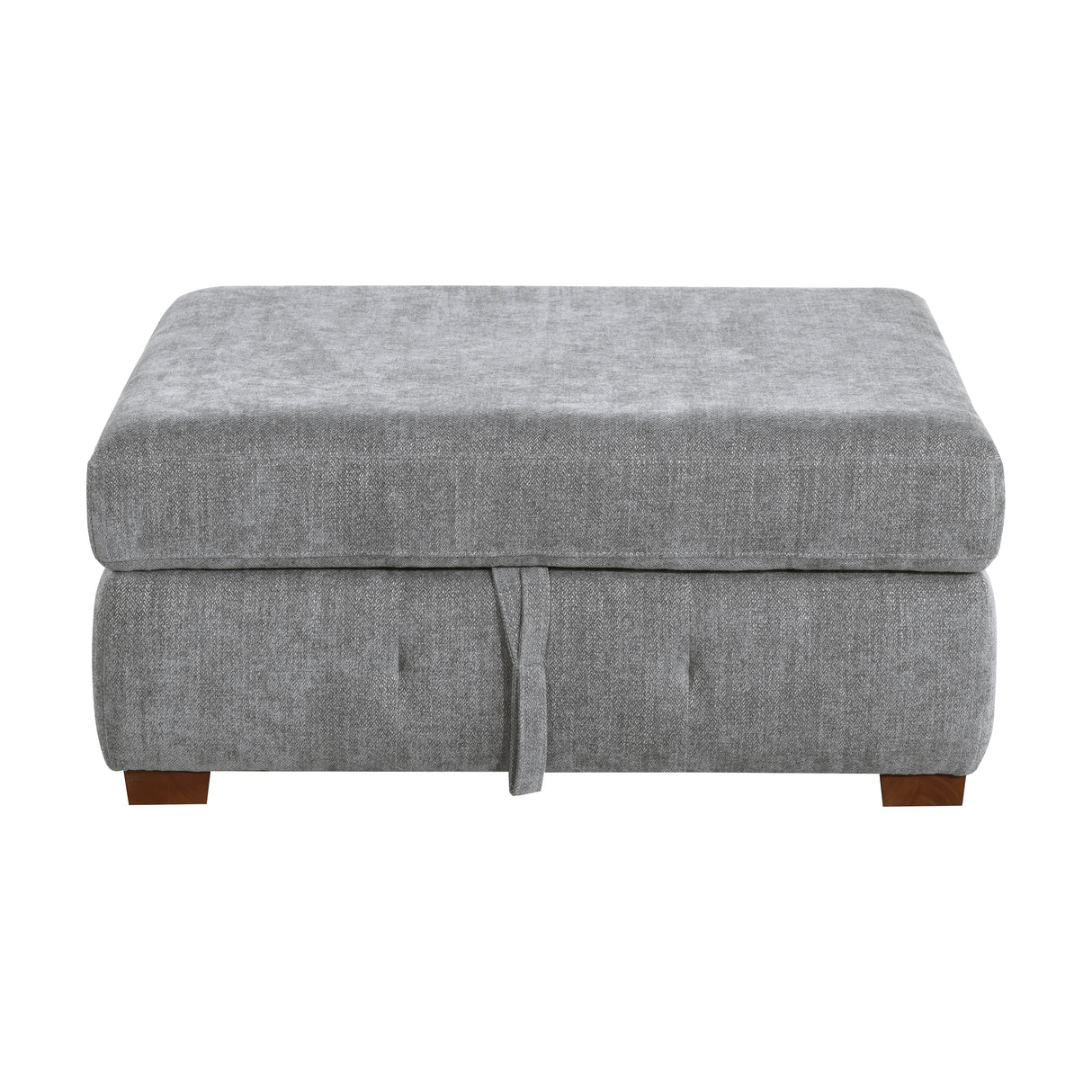 Raife Gray 5-Piece RAF Chaise Sectional with Pull-Out Bed and Storage Ottoman from Homelegance - Luna Furniture