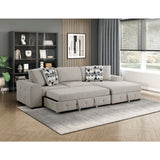 Raife Taupe 2-Piece Sectional with Right Chaise from Homelegance - Luna Furniture