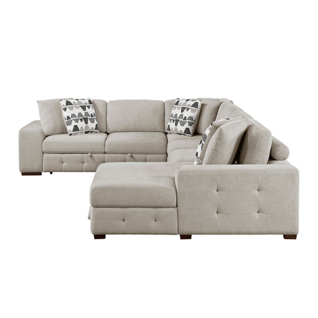 9624TP*42LRC (4)4-Piece Sectioanl with Right Chaise from Homelegance - Luna Furniture