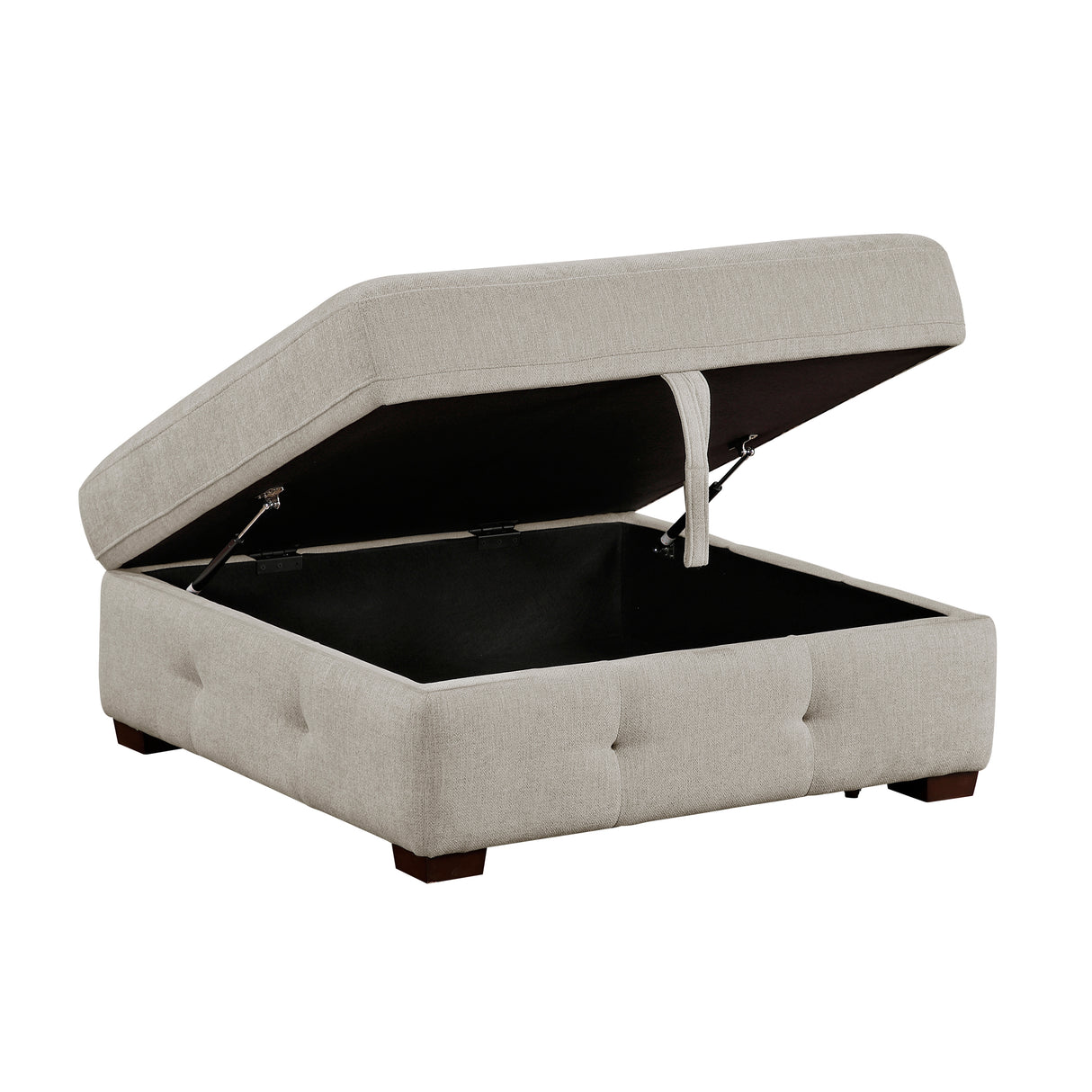 Raife Taupe 5-Piece Sectional with Right Chaise and Ottoman from Homelegance - Luna Furniture