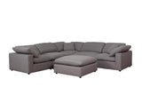 Raleigh Gray 6-Piece Boucle Upholstered Sectional Sofa from Coaster - Luna Furniture
