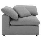 Raleigh Gray Boucle Upholstered Corner Chair from Coaster - Luna Furniture