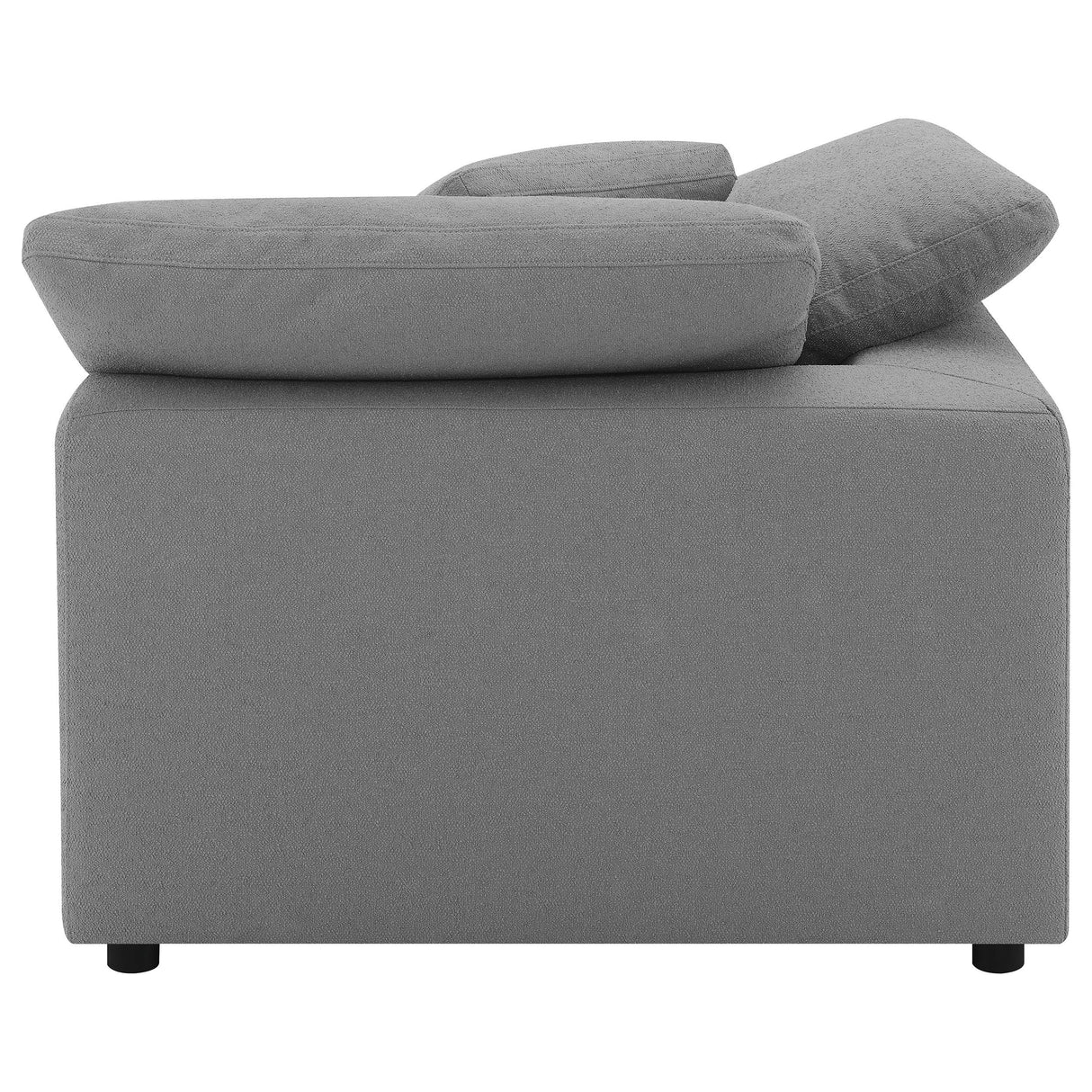 Raleigh Gray Boucle Upholstered Corner Chair from Coaster - Luna Furniture