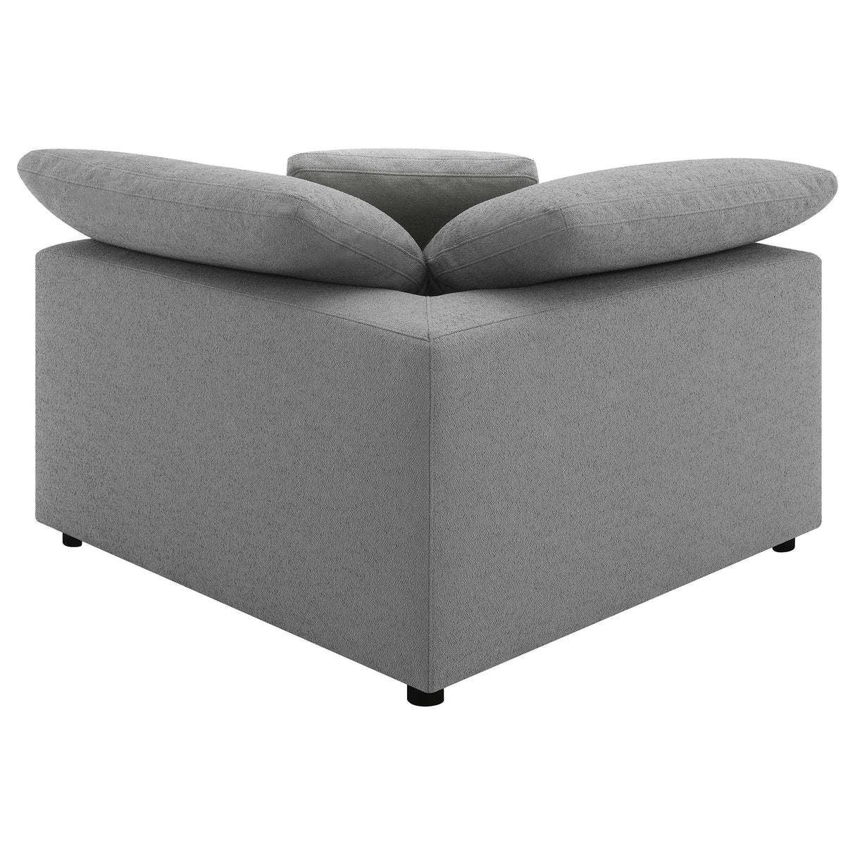 Raleigh Gray Boucle Upholstered Corner Chair from Coaster - Luna Furniture