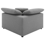 Raleigh Gray Boucle Upholstered Corner Chair from Coaster - Luna Furniture