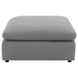 Raleigh Gray Boucle Upholstered Ottoman from Coaster - Luna Furniture