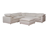 Raleigh Ivory 6-Piece Boucle Upholstered Modular Sectional Sofa from Coaster - Luna Furniture