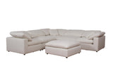 Raleigh Ivory 6-Piece Boucle Upholstered Modular Sectional Sofa from Coaster - Luna Furniture