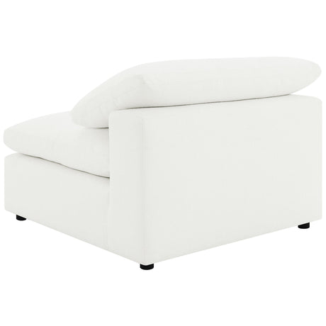 Raleigh Ivory Boucle Upholstered Armless Chair from Coaster - Luna Furniture