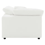 Raleigh Ivory Boucle Upholstered Corner Chair from Coaster - Luna Furniture