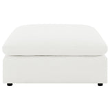 Raleigh Ivory Boucle Upholstered Ottoman from Coaster - Luna Furniture