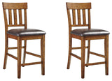 Ralene 2-Piece Bar Stool in Medium Brown from Ashley - Luna Furniture