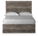 Ralinksi Full Panel Bed with 2 Nightstands in Gray from Ashley - Luna Furniture