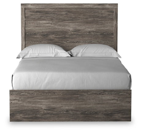 Ralinksi Full Panel Bed with Mirrored Dresser and Chest in Gray from Ashley - Luna Furniture