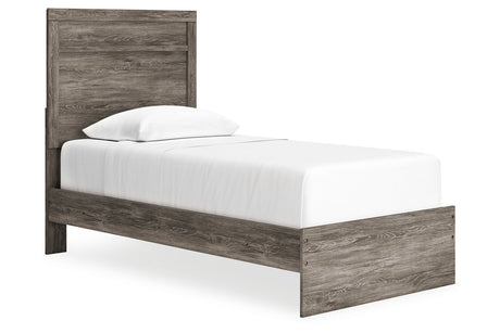 Ralinksi Gray Twin Panel Bed from Ashley - Luna Furniture