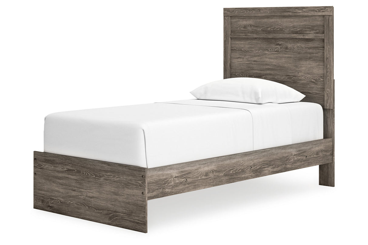 Ralinksi Gray Twin Panel Bed from Ashley - Luna Furniture