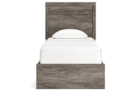 Ralinksi Gray Twin Panel Bed from Ashley - Luna Furniture