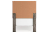 Ralinksi Gray Twin Panel Bed from Ashley - Luna Furniture