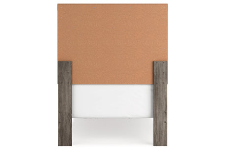 Ralinksi Gray Twin Panel Bed from Ashley - Luna Furniture