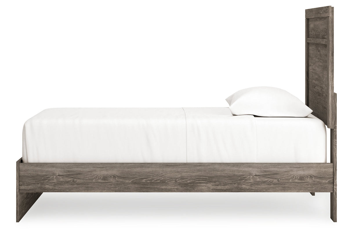 Ralinksi Gray Twin Panel Bed from Ashley - Luna Furniture