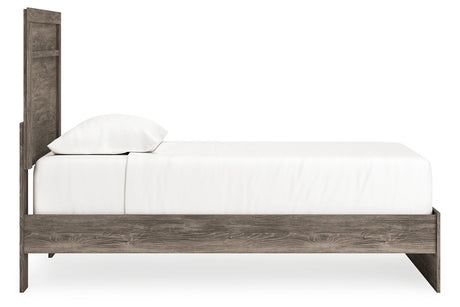 Ralinksi Gray Twin Panel Bed from Ashley - Luna Furniture