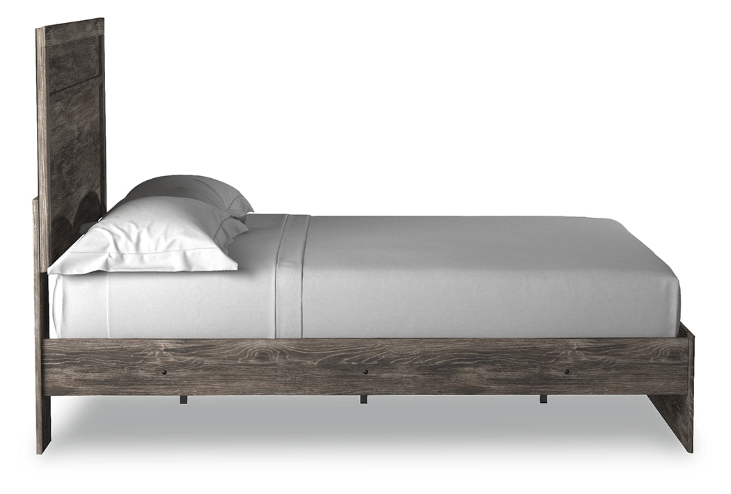 Ralinksi Queen Panel Bed with 2 Nightstands in Gray from Ashley - Luna Furniture