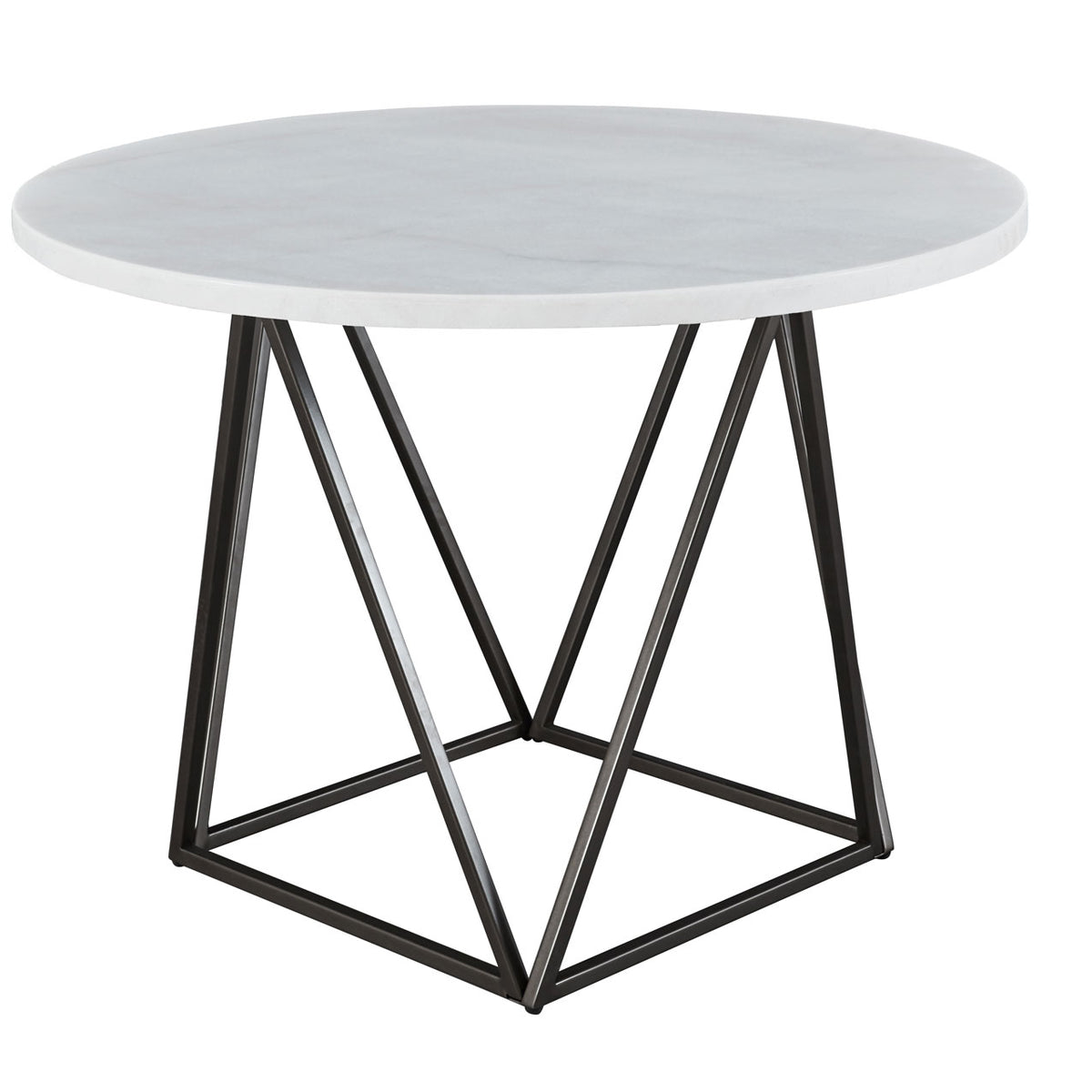 Ramona White Marble Top 44 inch Round Dining Table – Luna Furniture
