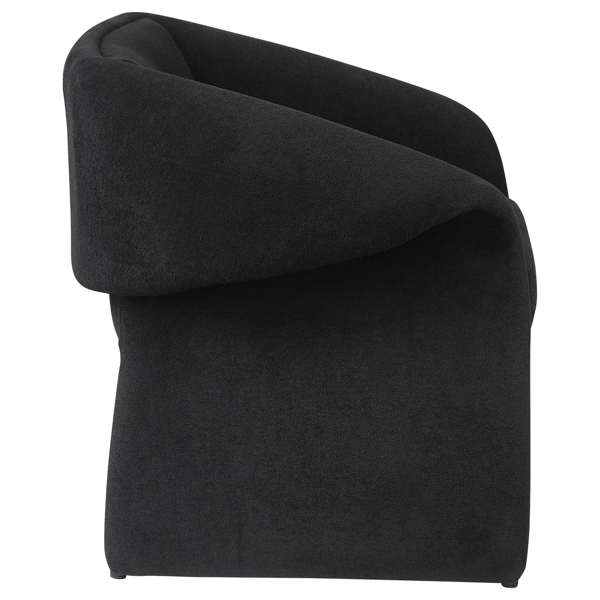 Ramsey Black Upholstered Sloped Arm Accent Chair from Coaster - Luna Furniture