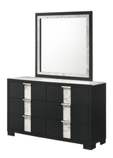 Rangley Black LED Panel Bedroom Set from Crown Mark - Luna Furniture
