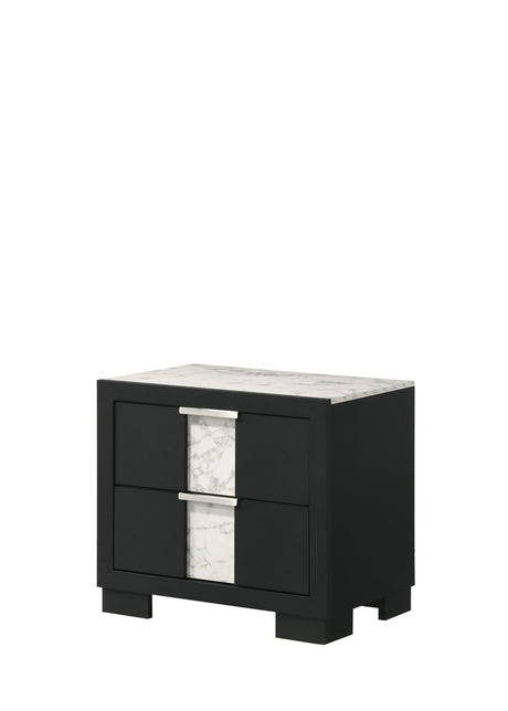 Rangley Black LED Panel Bedroom Set from Crown Mark - Luna Furniture