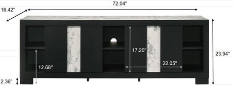 Rangley Black TV Stand from Crown Mark - Luna Furniture