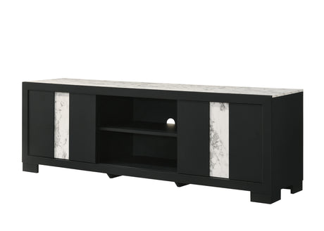 Rangley Black TV Stand from Crown Mark - Luna Furniture