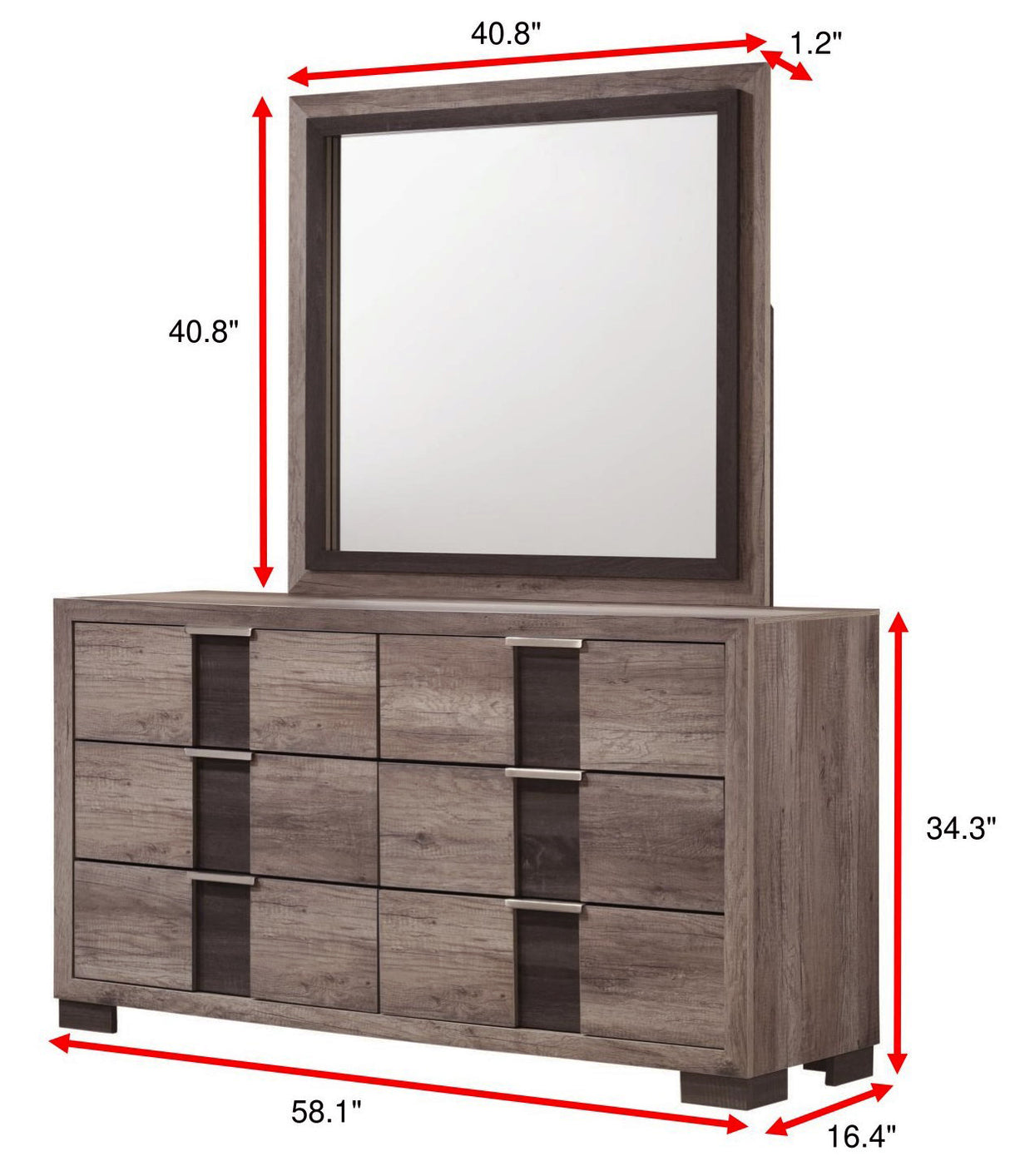 Rangley Brown LED Panel Bedroom Set from Crown Mark - Luna Furniture