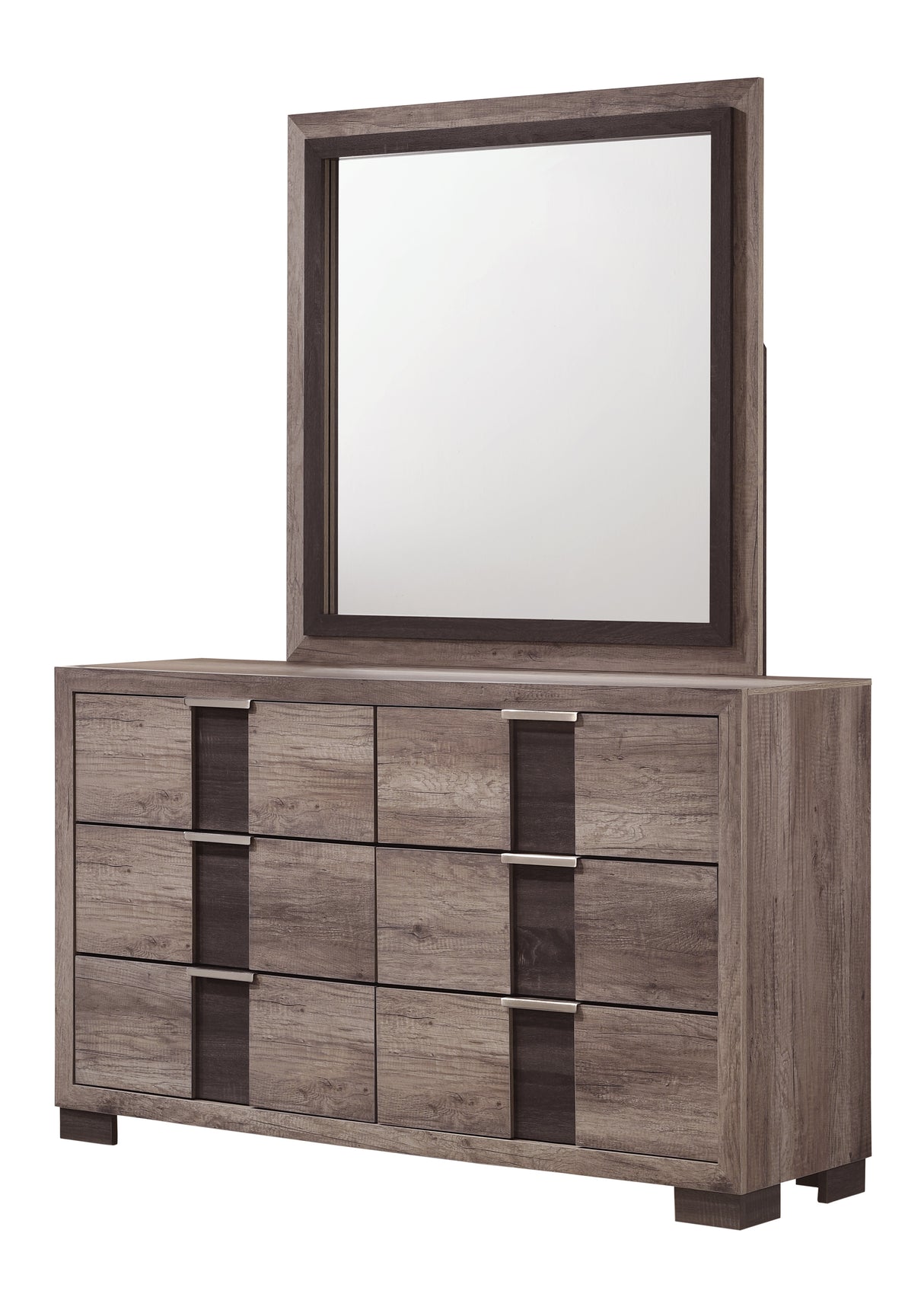 Rangley Brown LED Panel Bedroom Set from Crown Mark - Luna Furniture