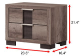 Rangley Brown Nightstand from Crown Mark - Luna Furniture