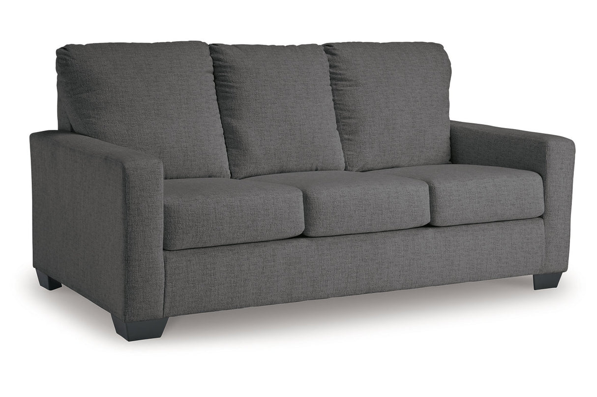 Rannis Pewter Full Sofa Sleeper and Recliner from Ashley - Luna Furniture