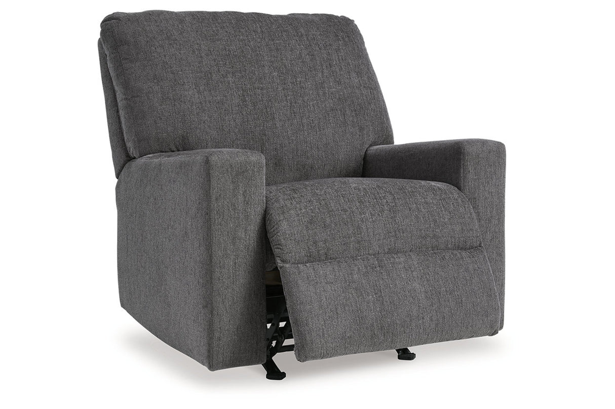 Rannis Pewter Full Sofa Sleeper and Recliner from Ashley - Luna Furniture
