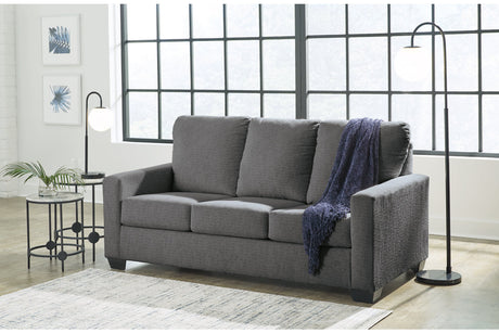 Rannis Pewter Full Sofa Sleeper and Recliner from Ashley - Luna Furniture