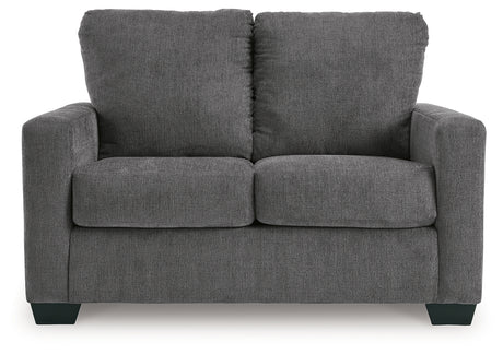 Rannis Pewter Twin Sofa Sleeper and Recliner from Ashley - Luna Furniture