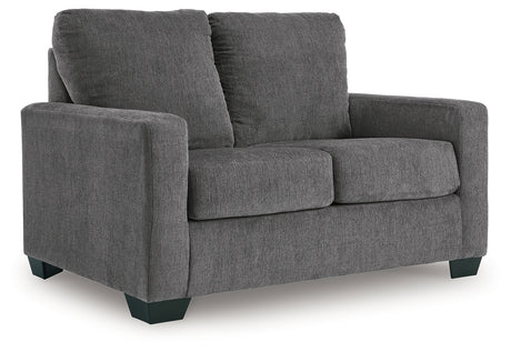 Rannis Pewter Twin Sofa Sleeper and Recliner from Ashley - Luna Furniture